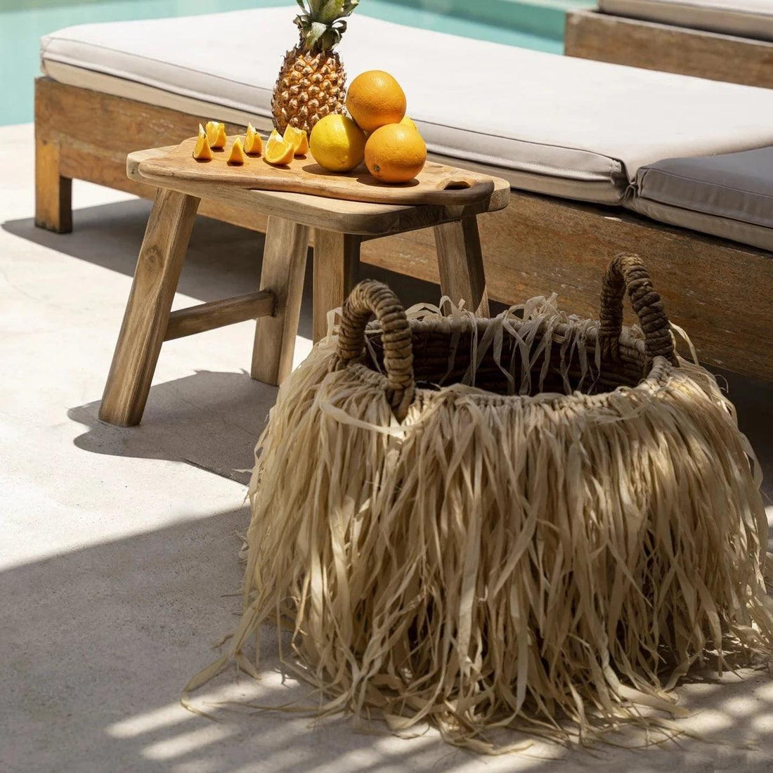 livinglovely.nl - The Raffia Basket - Medium - Mand - Bazar Bizar - livinglovely.nl