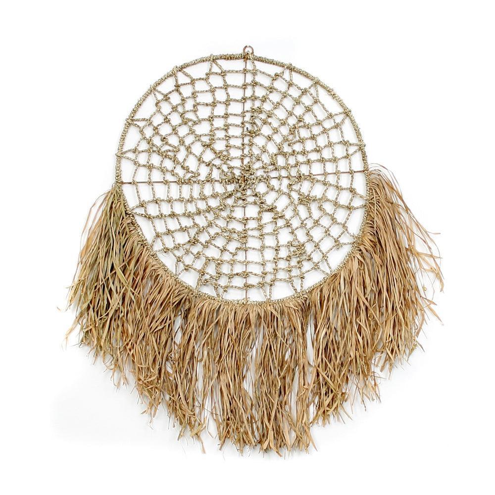 livinglovely.nl - The Raffia Dreamcatcher - Natural - Wanddecoratie - Bazar Bizar - livinglovely.nl