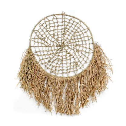 livinglovely.nl - The Raffia Dreamcatcher - Natural - Wanddecoratie - Bazar Bizar - livinglovely.nl