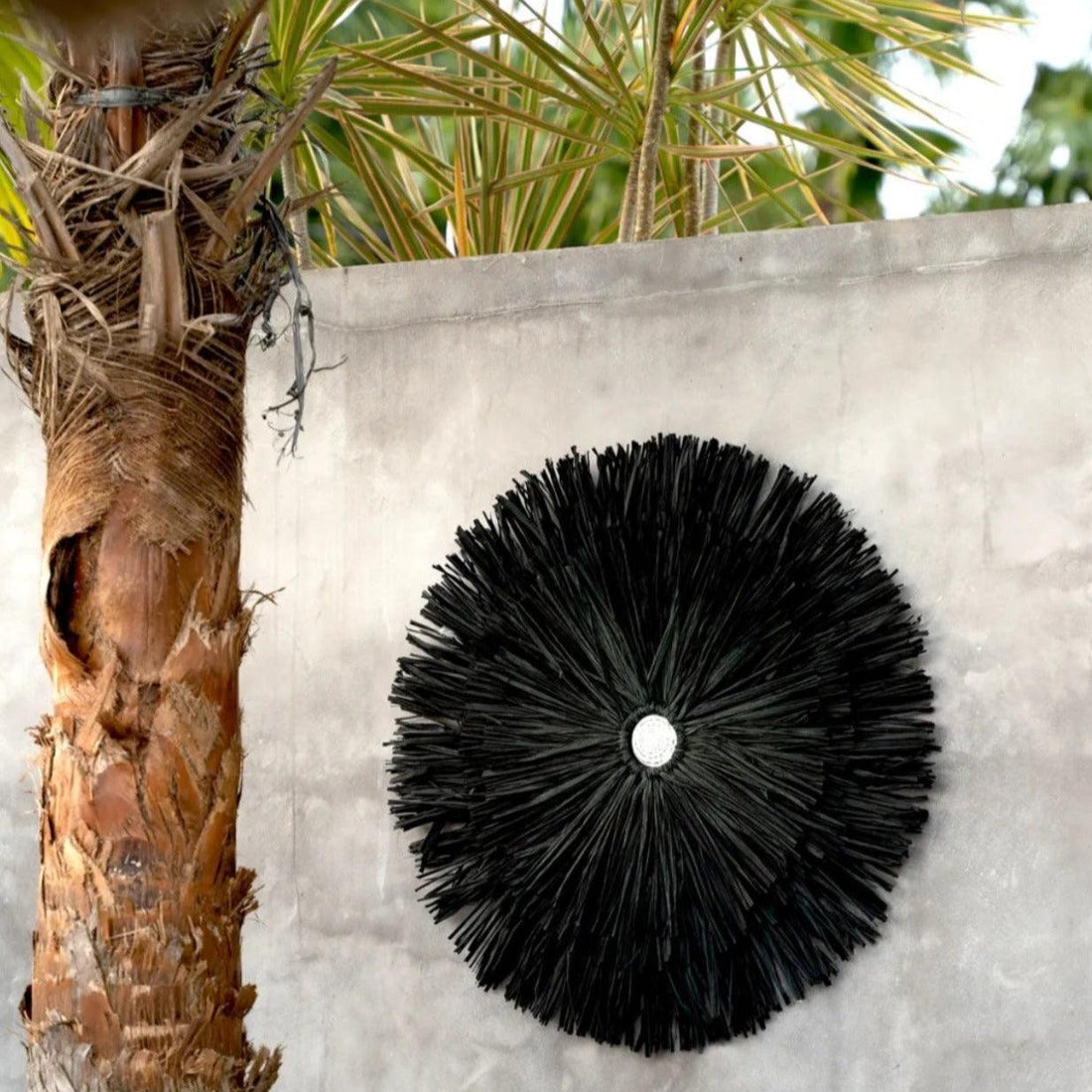 livinglovely.nl - The Raffia Juju - Black - Wanddecoratie - Bazar Bizar - livinglovely.nl