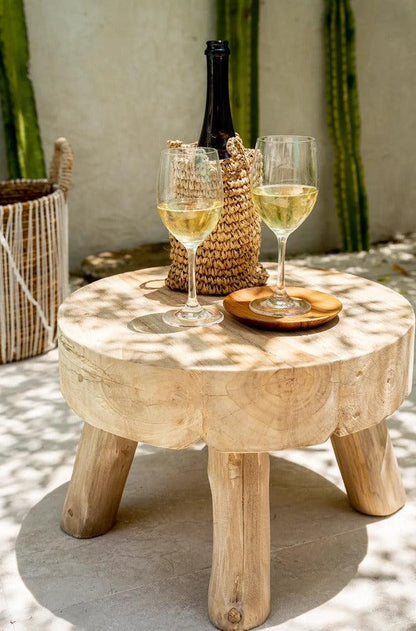 livinglovely.nl - The Rhodes Side Table - Natural - Bijzettafel - Bazar Bizar - livinglovely.nl