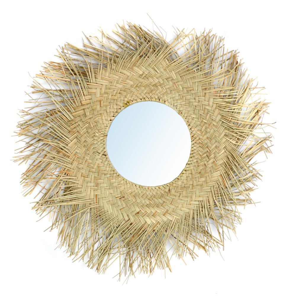 livinglovely.nl - The Rotan Mirror Natural Medium - Spiegel - Bazar Bizar - livinglovely.nl