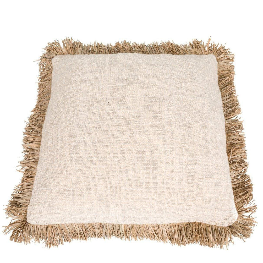 livinglovely.nl - The Saint Tropez Cushion Cover - Natural White - 60x60 - Kussenhoes - Bazar Bizar - livinglovely.nl