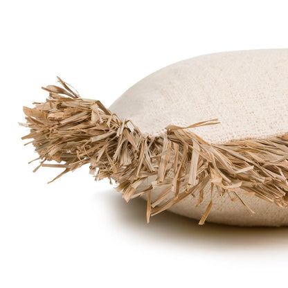 livinglovely.nl - The Saint Tropez Cushion Cover - Natural White - 60x60 - Kussenhoes - Bazar Bizar - livinglovely.nl