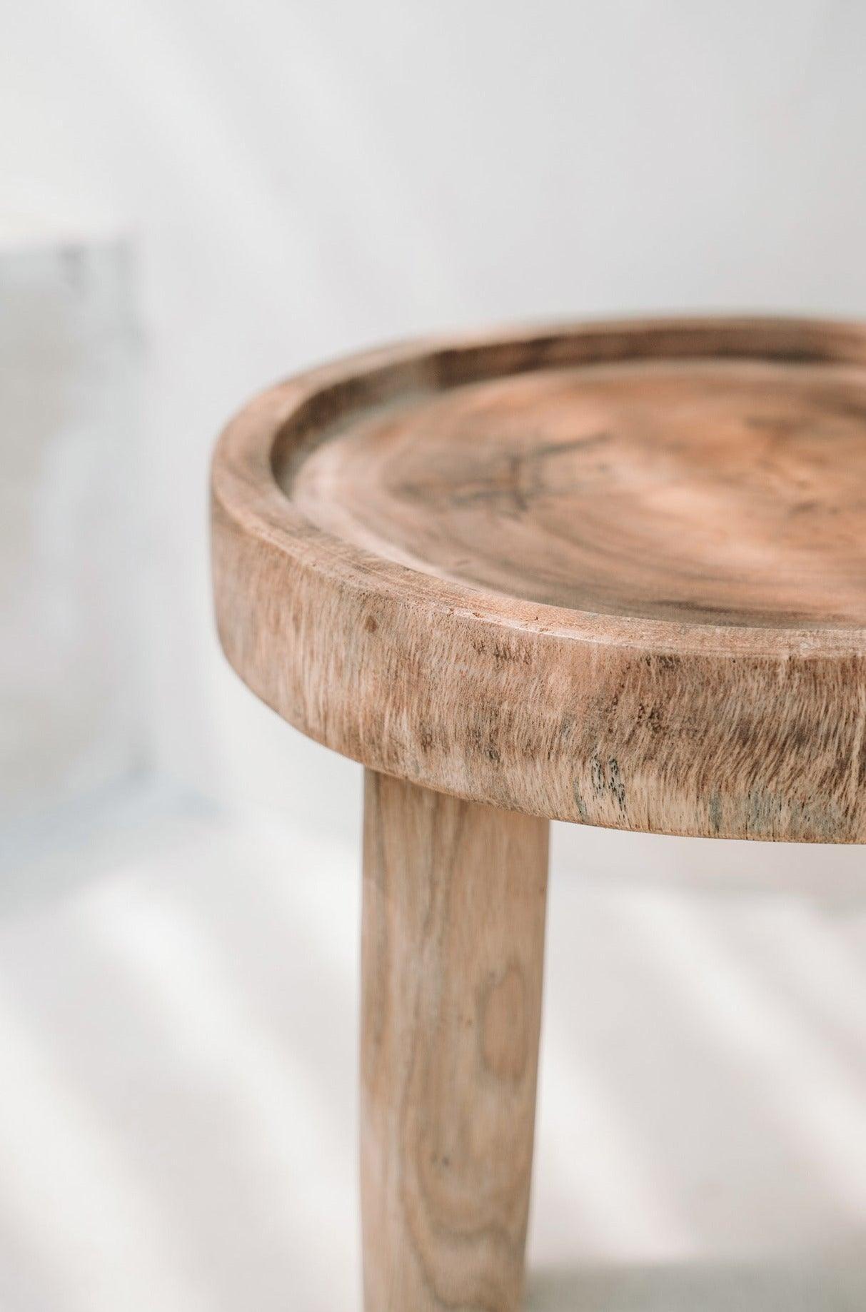 livinglovely.nl - The Samanea Side Table - Natural - Bijzettafel - Bazar Bizar - livinglovely.nl