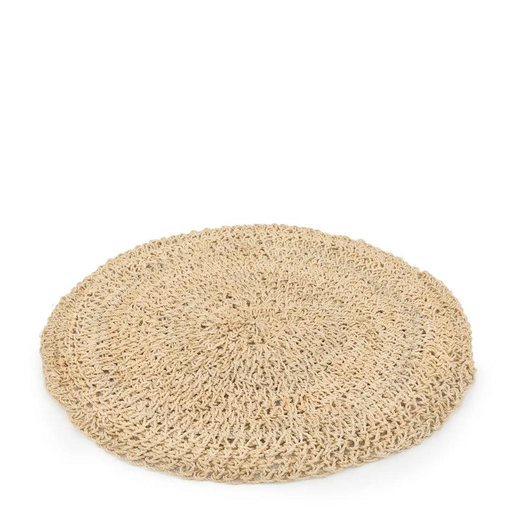 livinglovely.nl - The Seagrass Placemat Round - Natural - Placemat - Bazar Bizar - livinglovely.nl