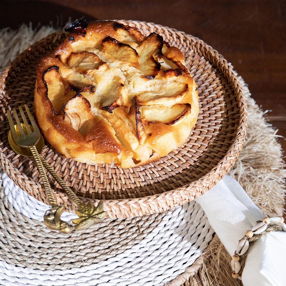 livinglovely.nl - The Seagrass Raffia Placemat - Natural White - Placemat - Bazar Bizar - livinglovely.nl