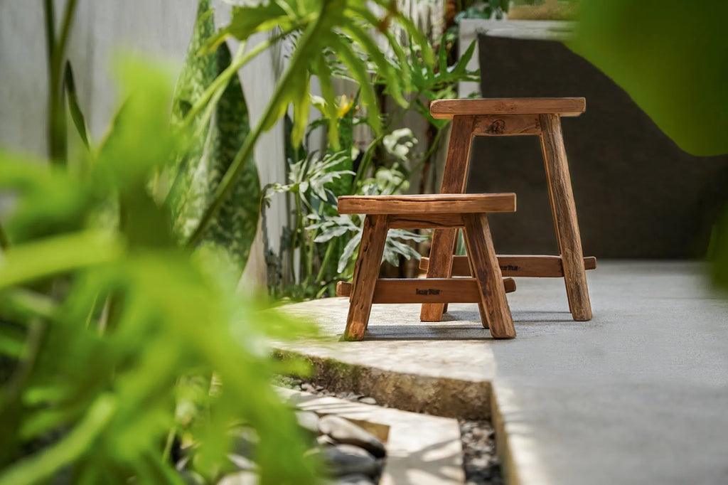 livinglovely.nl - The Shoji Stool - Natural - L - Kruk - Bazar Bizar - livinglovely.nl