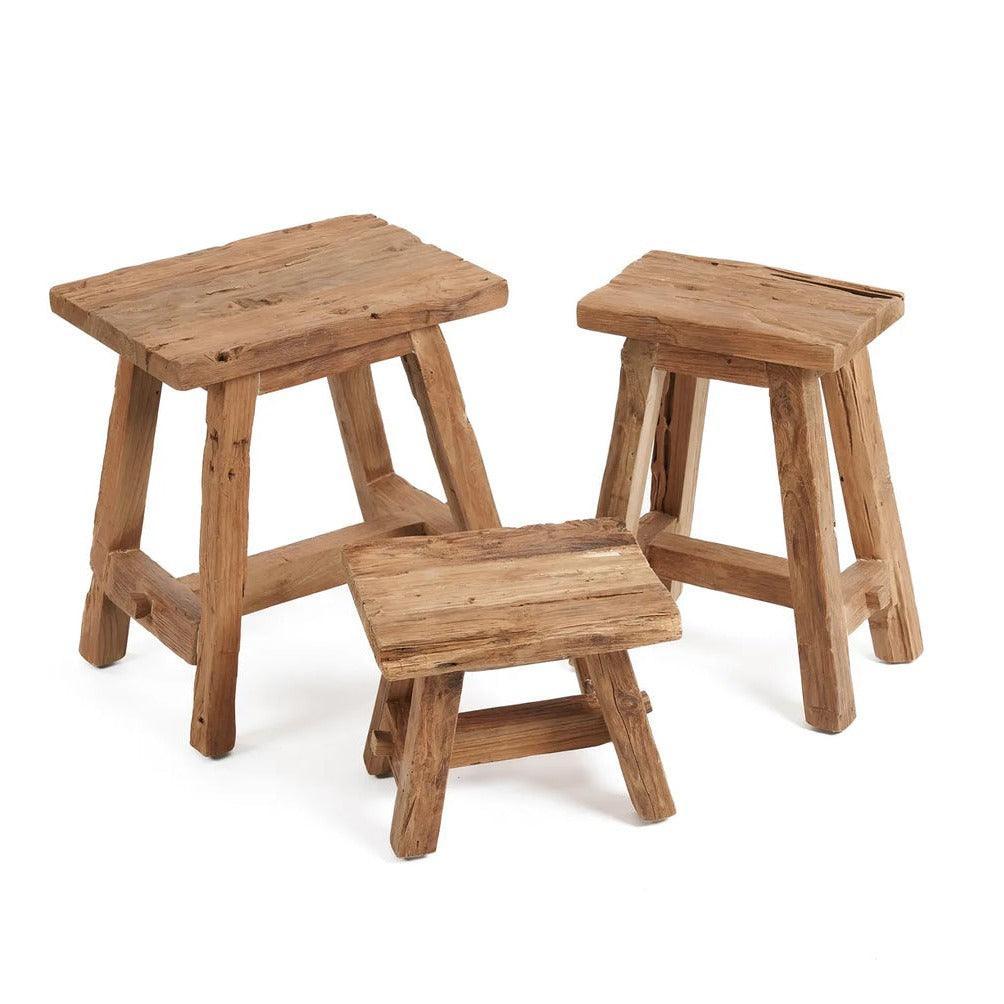 livinglovely.nl - The Shoji Stool - Natural - L - Kruk - Bazar Bizar - livinglovely.nl