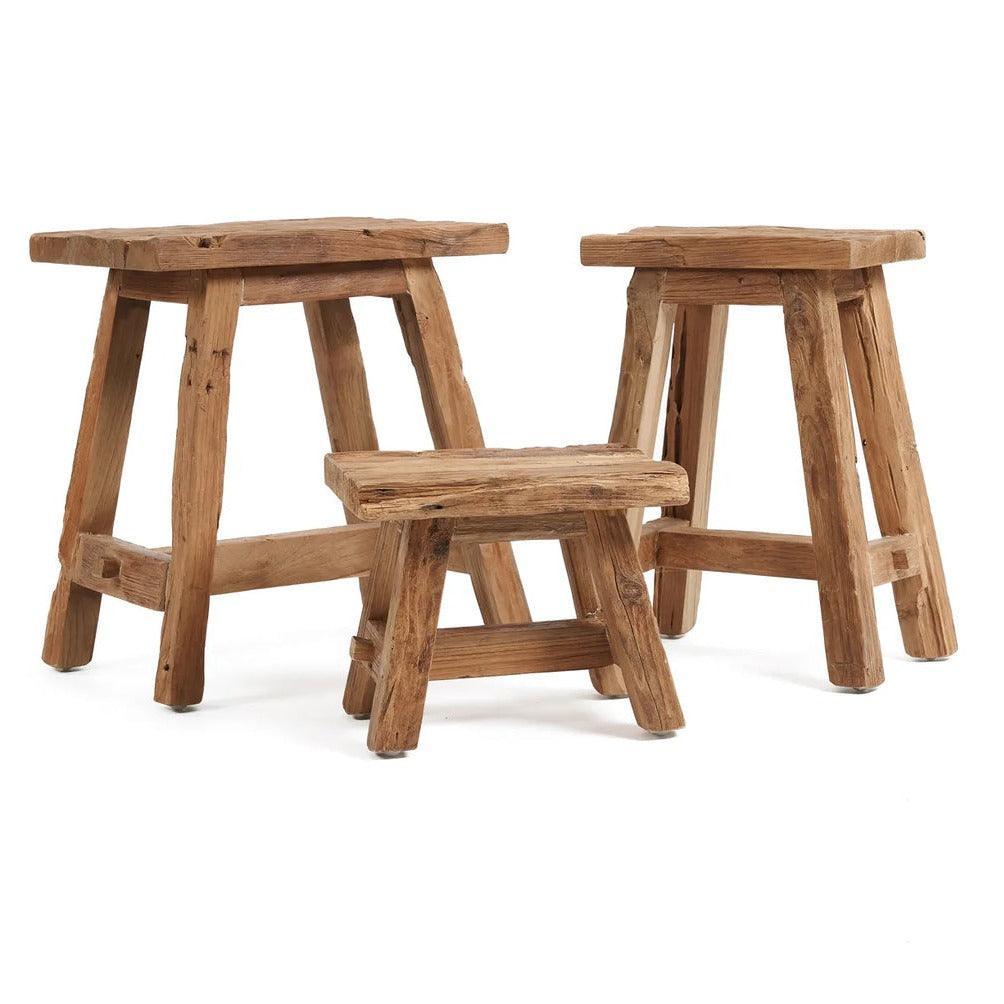 livinglovely.nl - The Shoji Stool - Natural - M - Kruk - Bazar Bizar - livinglovely.nl