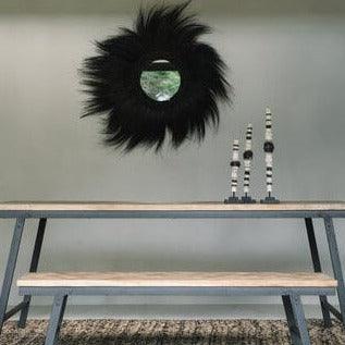 livinglovely.nl - The Simba Mirror - Black - M - Spiegel - Bazar Bizar - livinglovely.nl