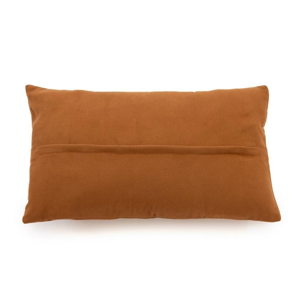 livinglovely.nl - The Six Panel Leather Cushion Cover - Camel - 30x50 - Kussenhoes - Bazar Bizar - livinglovely.nl