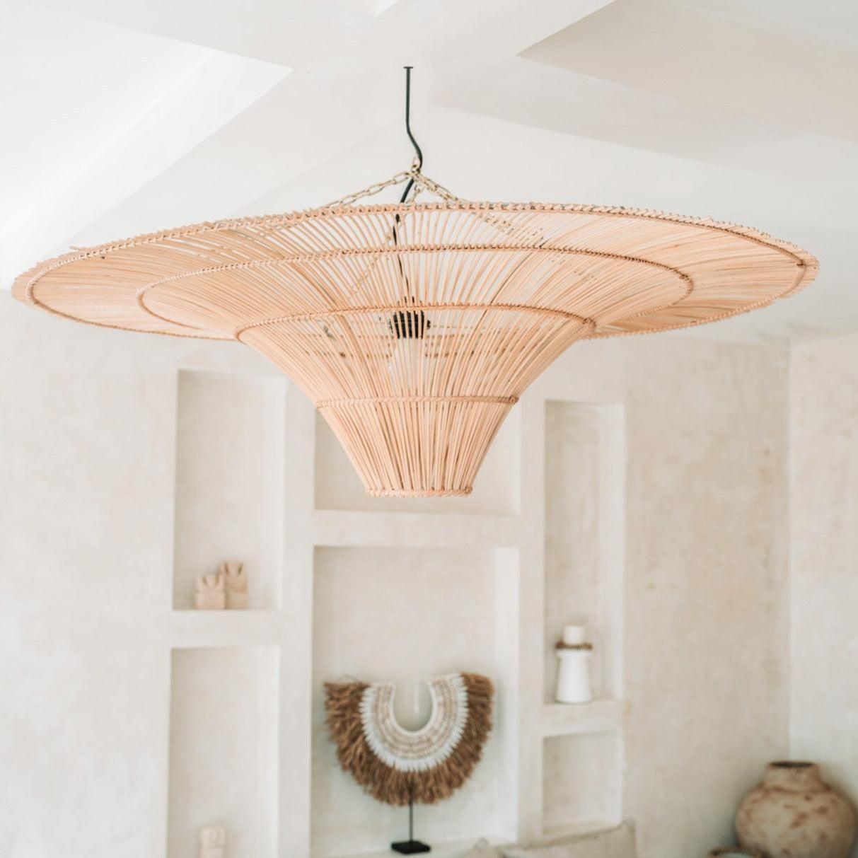 livinglovely.nl - The Sky Pendant - Natural - XL - Hanglamp - Bazar Bizar - livinglovely.nl