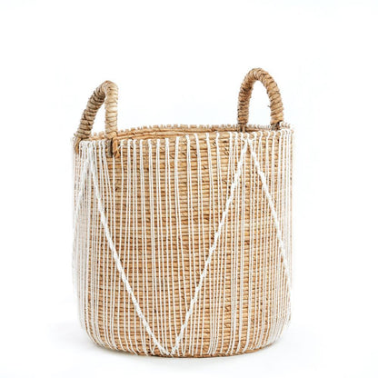 livinglovely.nl - The Straight Stitched Macrame Basket - Medium - Mand - Bazar Bizar - livinglovely.nl