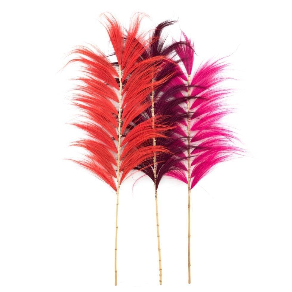 livinglovely.nl - The Stunning Leaf - Vibrant Red - Set of 6 - Waaier - Bazar Bizar - livinglovely.nl