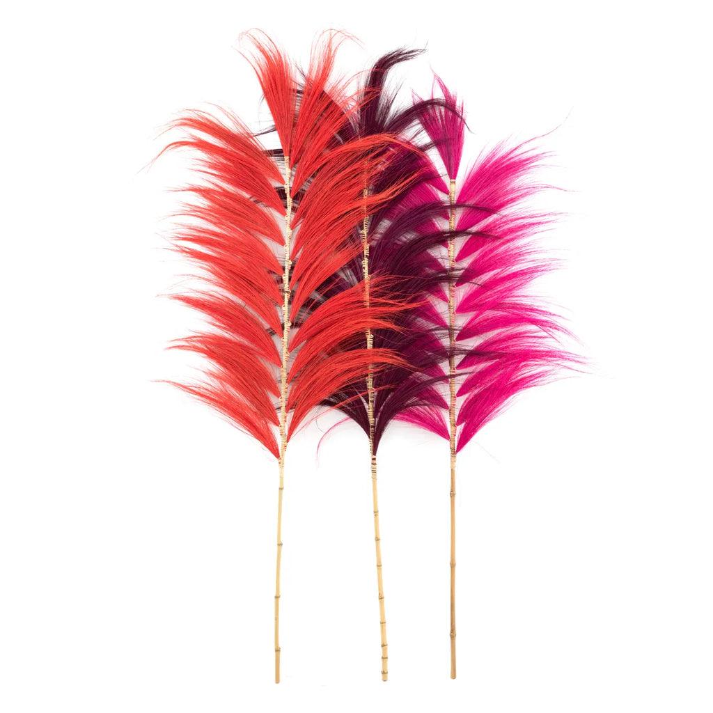 livinglovely.nl - The Stunning Leaf - Vibrant Red - Set of 6 - Waaier - Bazar Bizar - livinglovely.nl