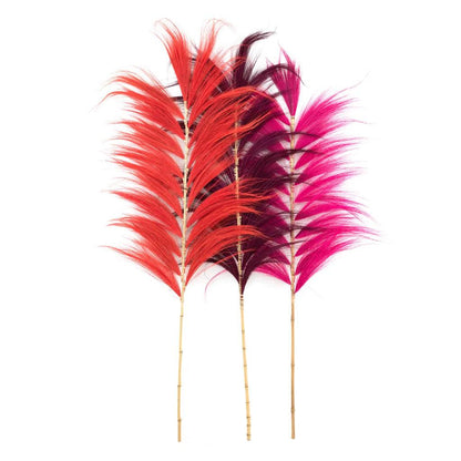 livinglovely.nl - The Stunning Leaf - Vibrant Red - Set of 6 - Waaier - Bazar Bizar - livinglovely.nl