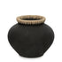 livinglovely.nl - The Styly Vase Natural Black Large - Vaas - Bazar Bizar - livinglovely.nl