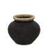 livinglovely.nl - The Styly Vase Natural Black Medium - Vaas - Bazar Bizar - livinglovely.nl