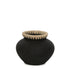 livinglovely.nl - The Styly Vase Natural Black Small - Vaas - Bazar Bizar - livinglovely.nl