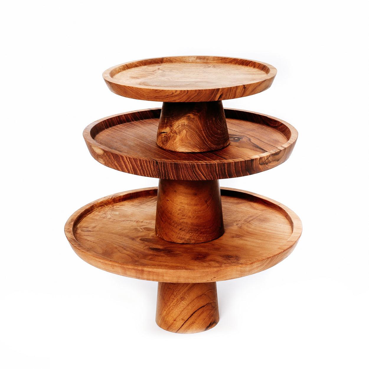 livinglovely.nl - The Teak Root Cake Dish Small - Keukenaccessoire - Bazar Bizar - livinglovely.nl