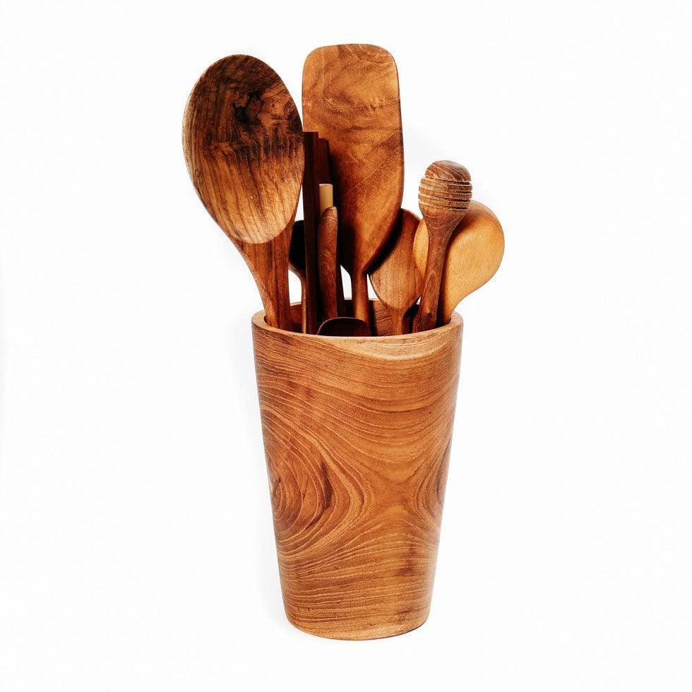 livinglovely.nl - The Teak Root Cup - Low - Keukenaccessoire - Bazar Bizar - livinglovely.nl