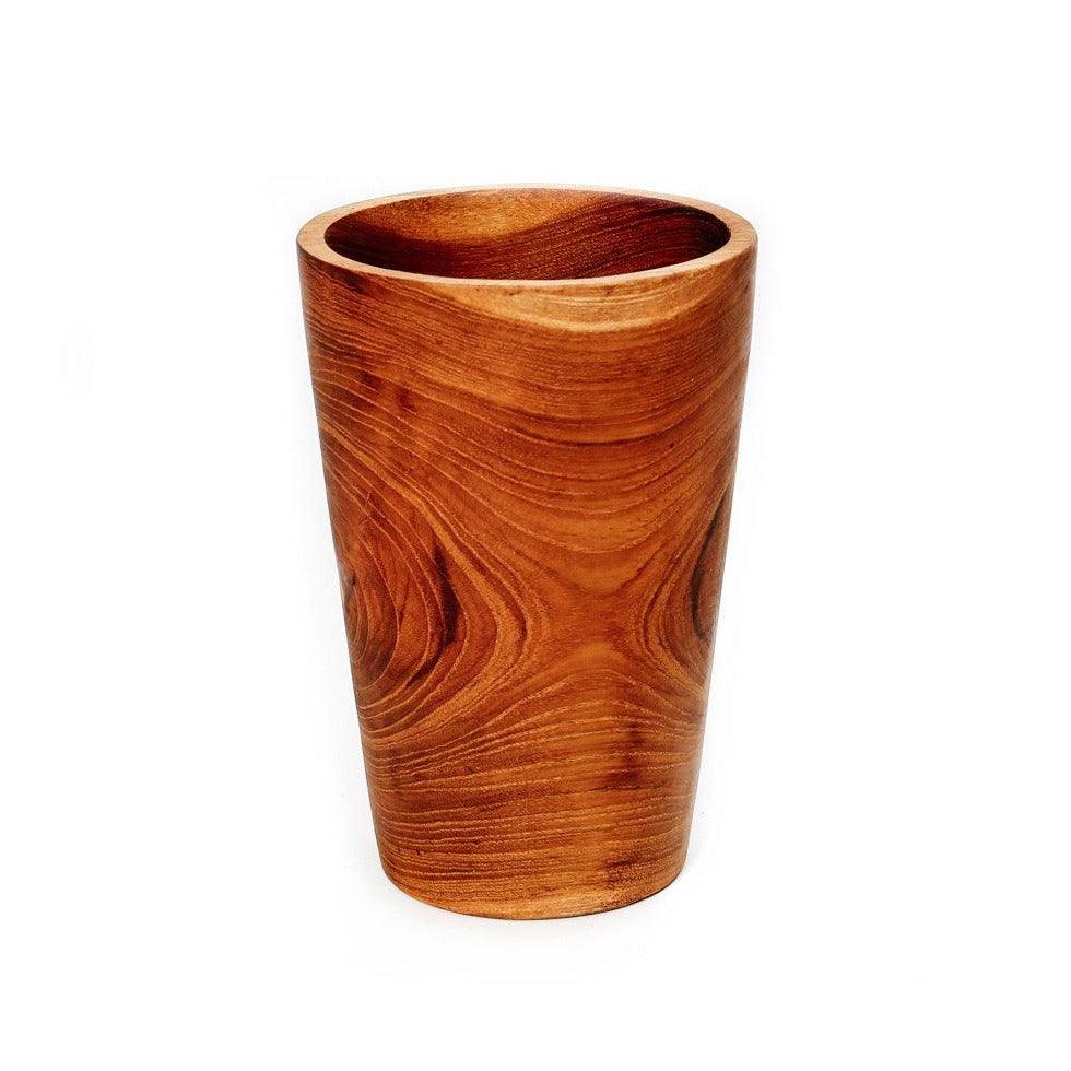 livinglovely.nl - The Teak Root Cup - Low - Keukenaccessoire - Bazar Bizar - livinglovely.nl