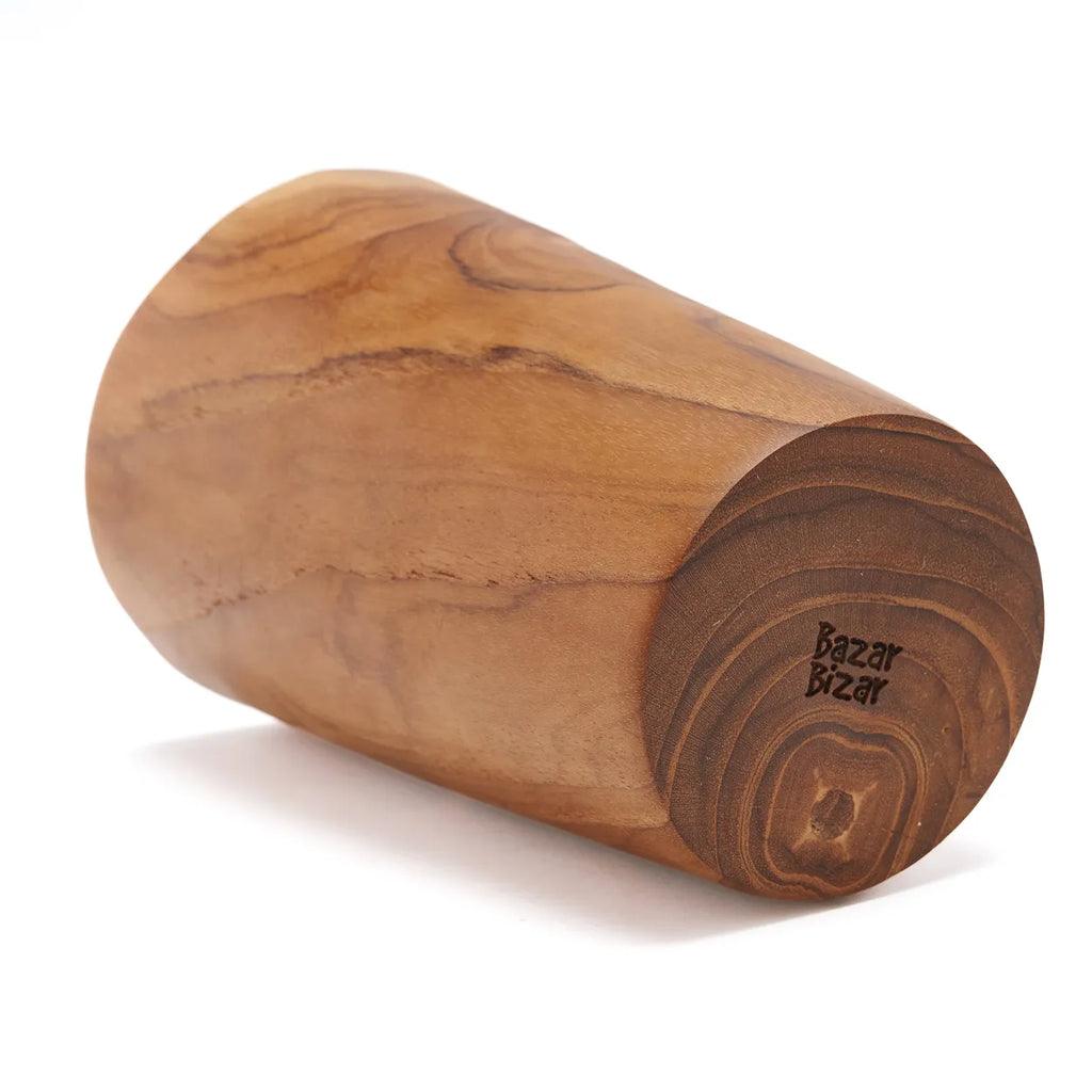 livinglovely.nl - The Teak Root Cup - Low - Keukenaccessoire - Bazar Bizar - livinglovely.nl