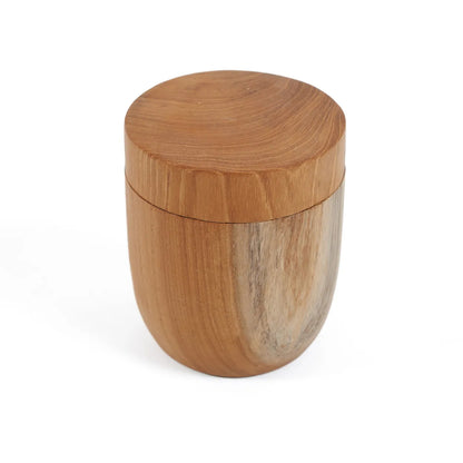 livinglovely.nl - The Teak Root Jar Low - M - Keukenaccessoire - Bazar Bizar - livinglovely.nl