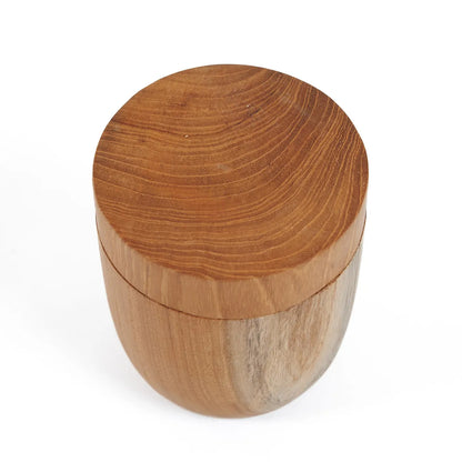 livinglovely.nl - The Teak Root Jar Low - M - Keukenaccessoire - Bazar Bizar - livinglovely.nl