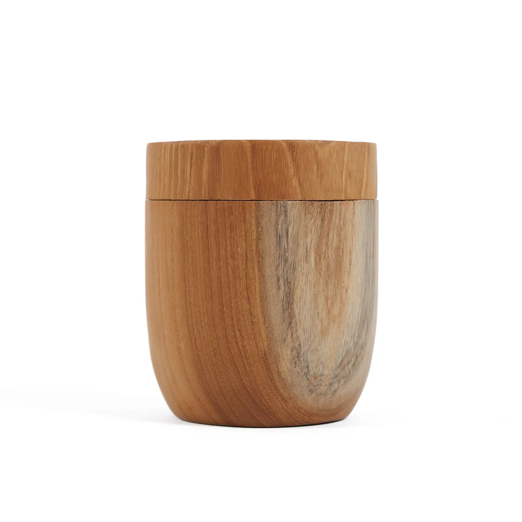 livinglovely.nl - The Teak Root Jar Low - M - Keukenaccessoire - Bazar Bizar - livinglovely.nl