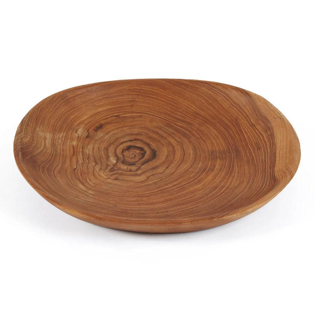 livinglovely.nl - The Teak Root Organic Plate - Keukenaccessoire - Bazar Bizar - livinglovely.nl