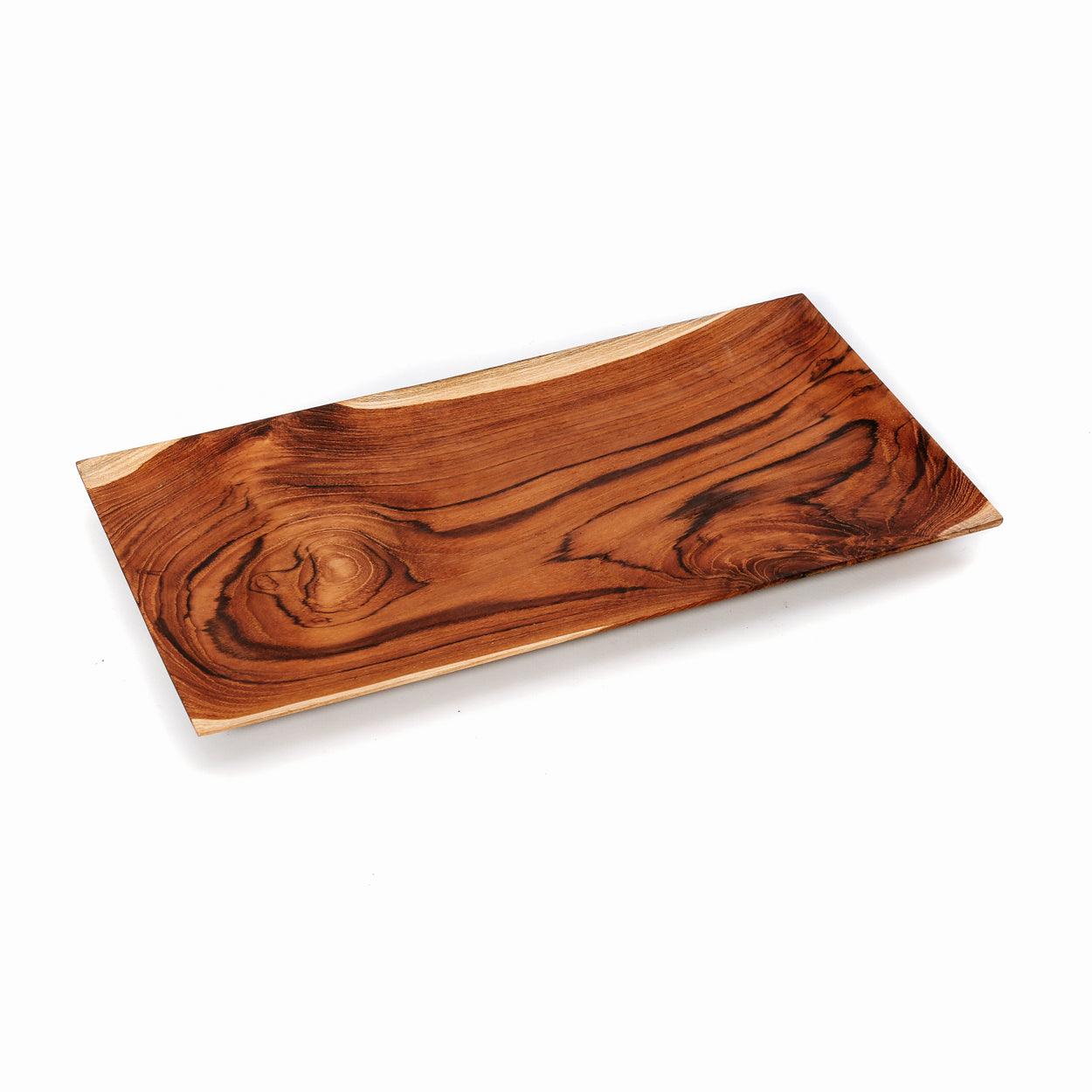 livinglovely.nl - The Teak Root Sushi Plate Large - Sushibord - Bazar Bizar - livinglovely.nl