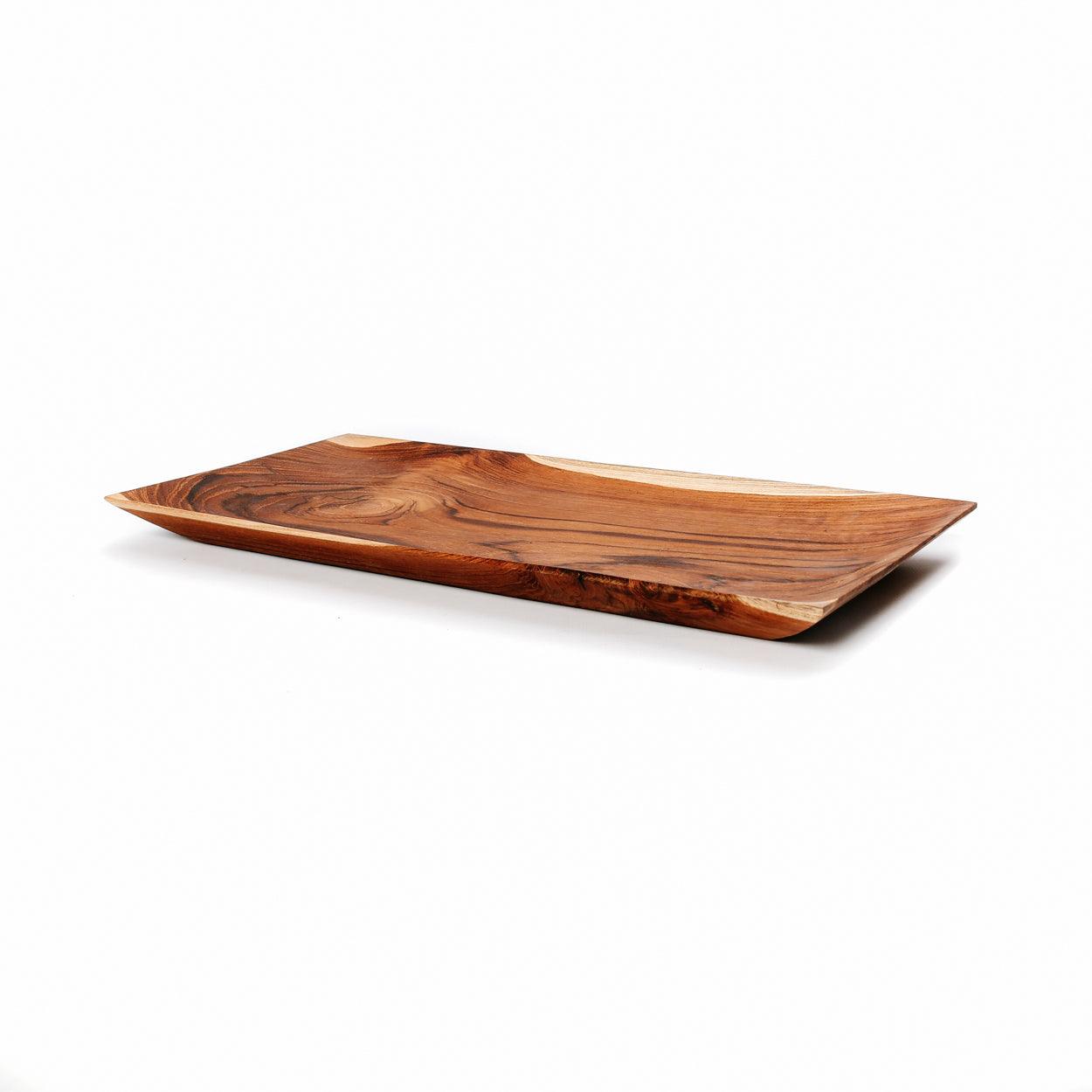 livinglovely.nl - The Teak Root Sushi Plate Large - Sushibord - Bazar Bizar - livinglovely.nl