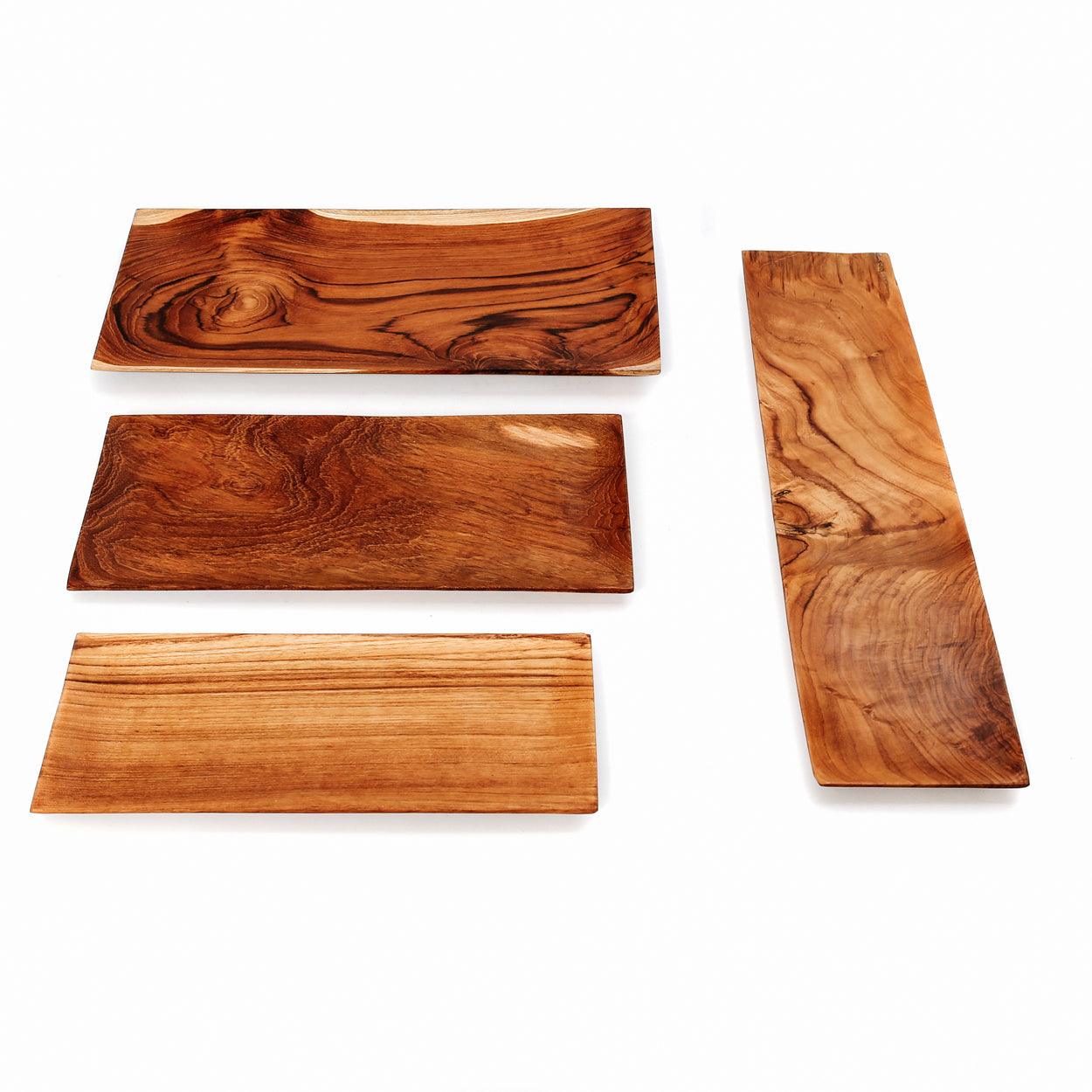 livinglovely.nl - The Teak Root Sushi Plate Large - Sushibord - Bazar Bizar - livinglovely.nl