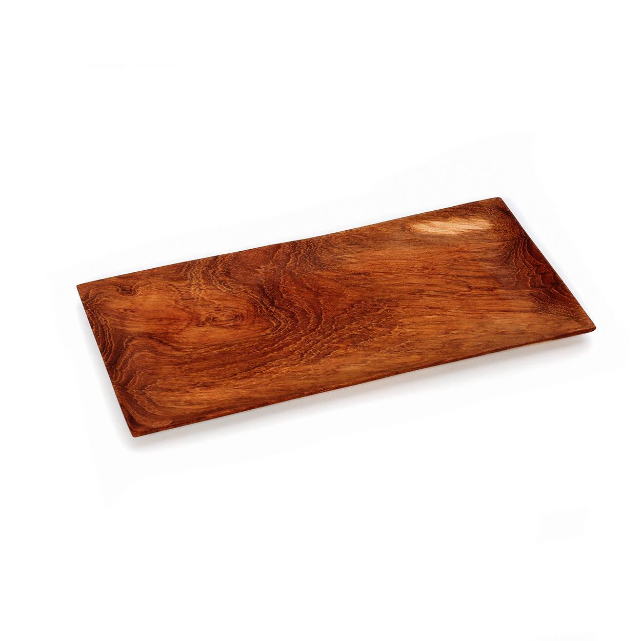 livinglovely.nl - The Teak Root Sushi Plate Medium - Sushibord - Bazar Bizar - livinglovely.nl