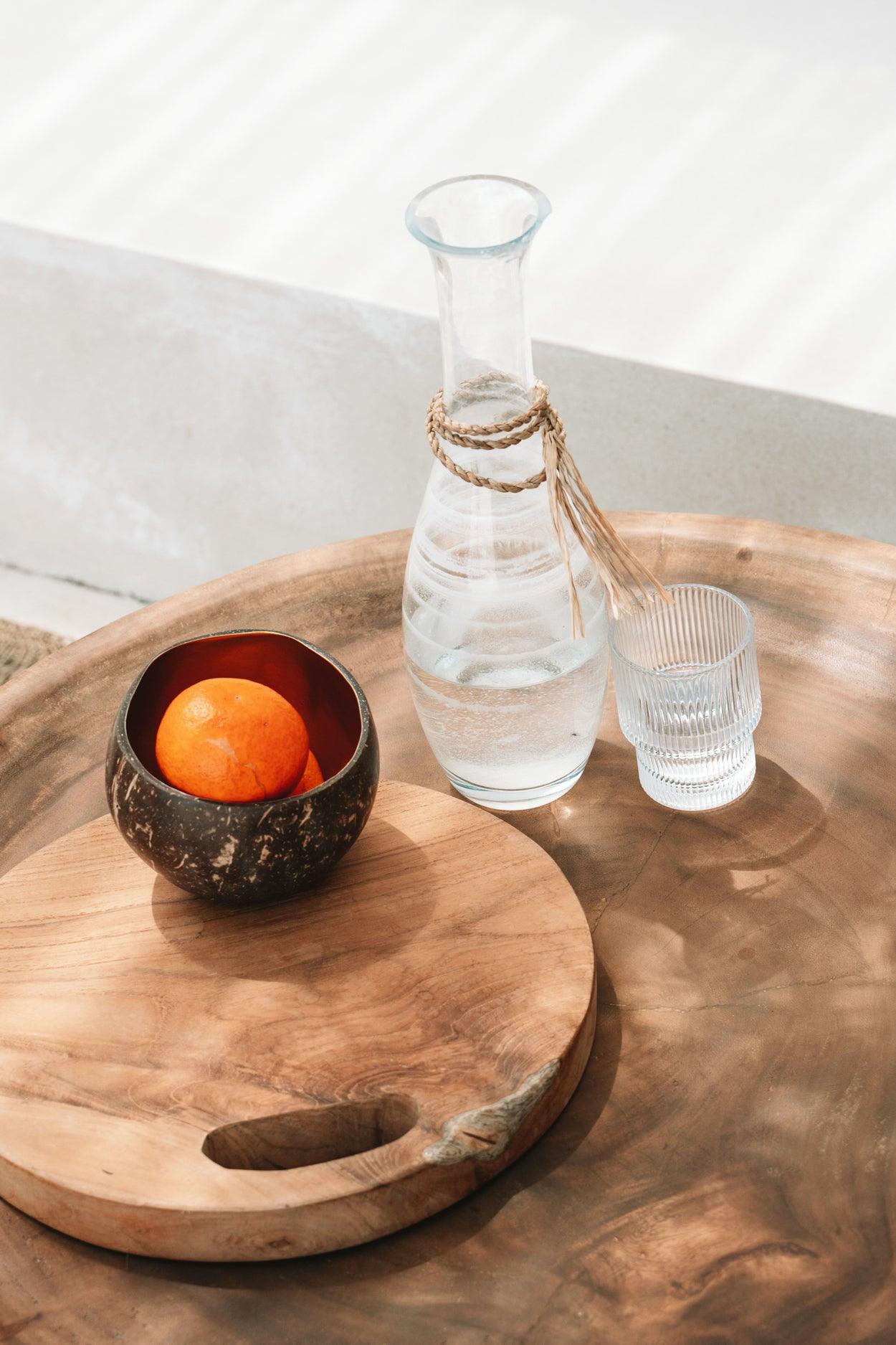 livinglovely.nl - The Teak Root Tray Natural Medium - Snijplank - Bazar Bizar - livinglovely.nl