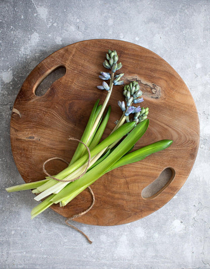 livinglovely.nl - The Teak Root Tray Natural Medium - Snijplank - Bazar Bizar - livinglovely.nl