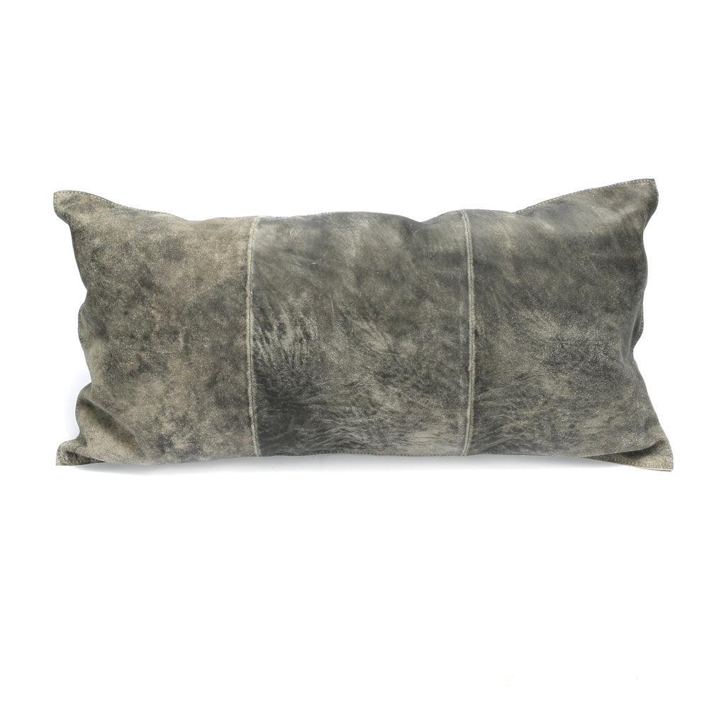 livinglovely.nl - The Three Panel Suede Cushion Cover - Grey - 30x60 - Kussenhoes - Bazar Bizar - livinglovely.nl