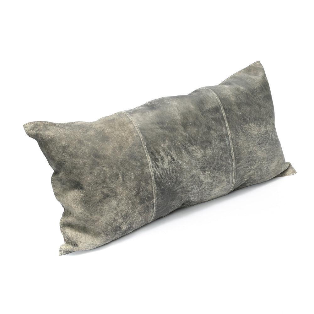 livinglovely.nl - The Three Panel Suede Cushion Cover - Grey - 30x60 - Kussenhoes - Bazar Bizar - livinglovely.nl