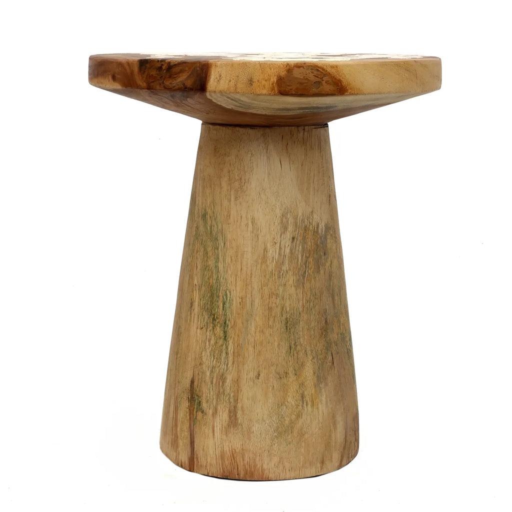 livinglovely.nl - The Timber Conic Side Table - Naturel - 50 - Bijzettafel - Bazar Bizar - livinglovely.nl