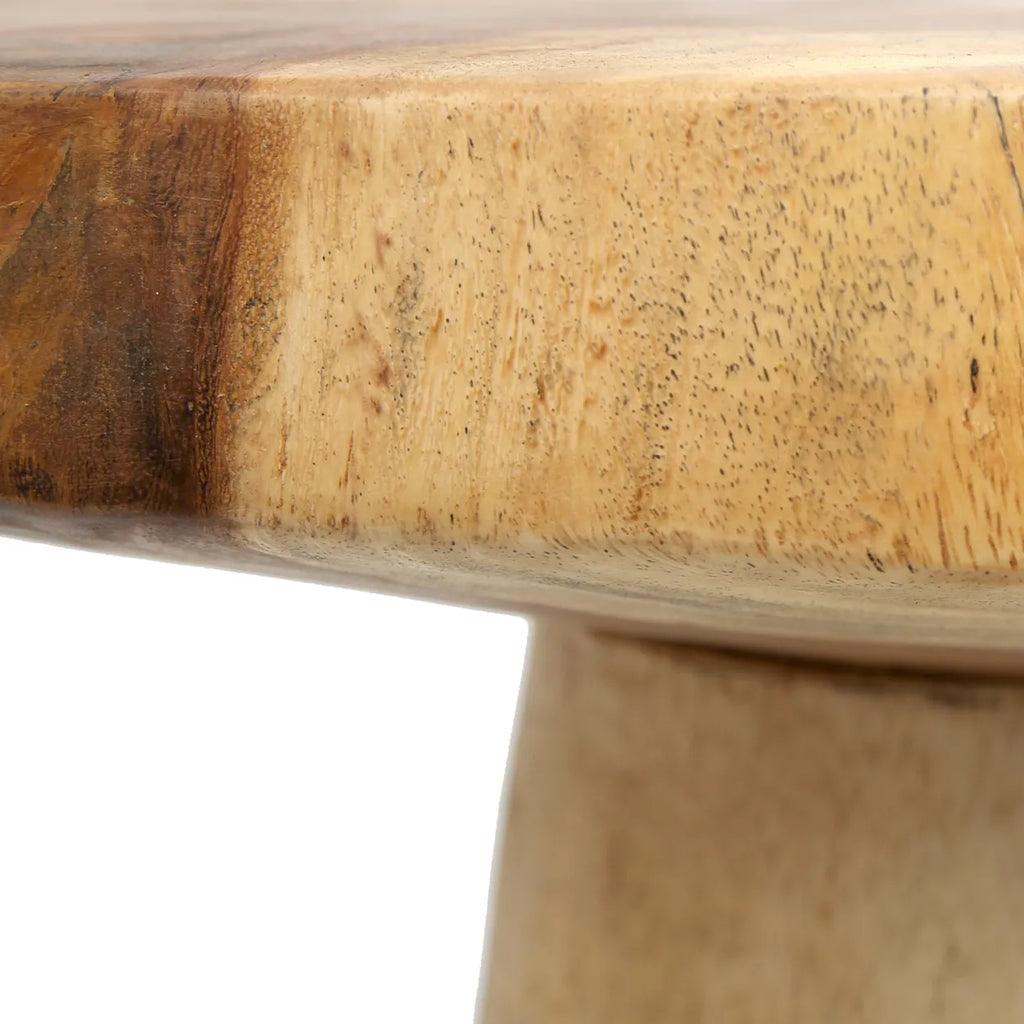 livinglovely.nl - The Timber Conic Side Table - Naturel - 50 - Bijzettafel - Bazar Bizar - livinglovely.nl