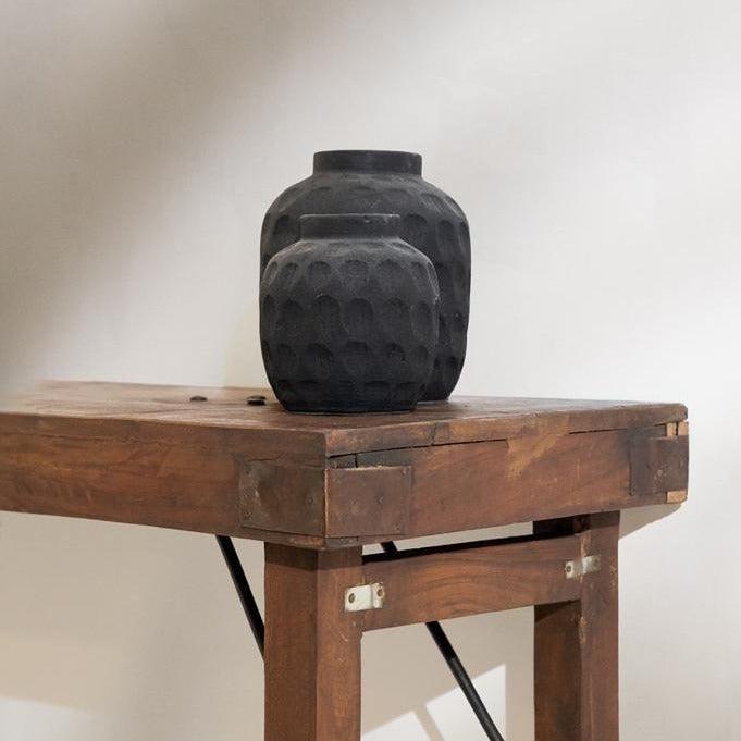 livinglovely.nl - The Trendy Vase - Black - L - Vaas - Bazar Bizar - livinglovely.nl