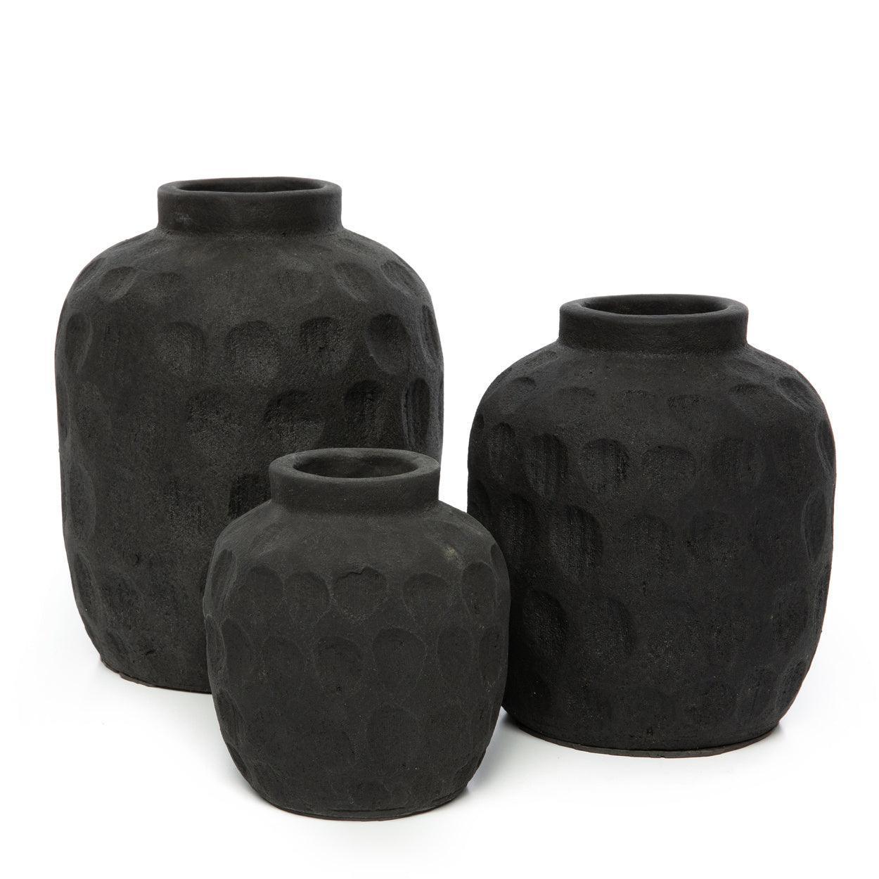 livinglovely.nl - The Trendy Vase - Black - L - Vaas - Bazar Bizar - livinglovely.nl