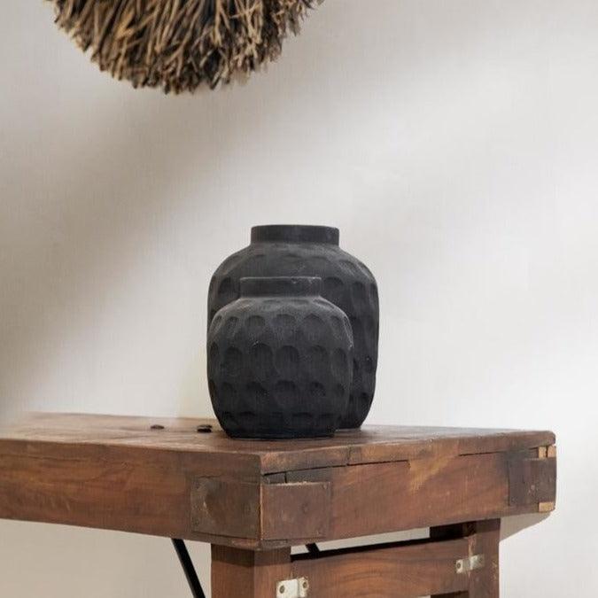 livinglovely.nl - The Trendy Vase - Black - M - Vaas - Bazar Bizar - livinglovely.nl