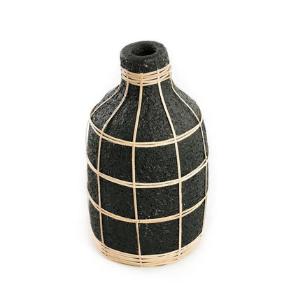 livinglovely.nl - The Whoopy Vase - Black Natural - L - Vaas - Bazar Bizar - livinglovely.nl