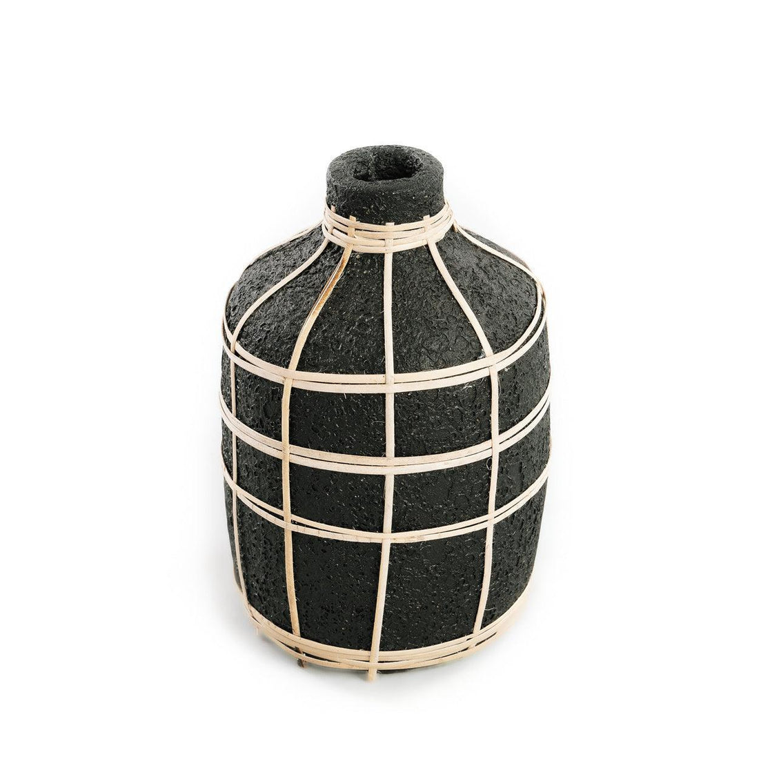 livinglovely.nl - The Whoopy Vase - Black Natural - M - Vaas - Bazar Bizar - livinglovely.nl