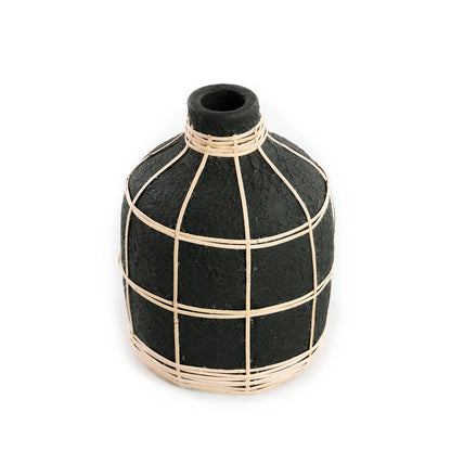 livinglovely.nl - The Whoopy Vase - Black Natural - S - Vaas - Bazar Bizar - livinglovely.nl