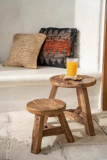 livinglovely.nl - The Yatai Stool - Natural - L - Kruk - Bazar Bizar - livinglovely.nl