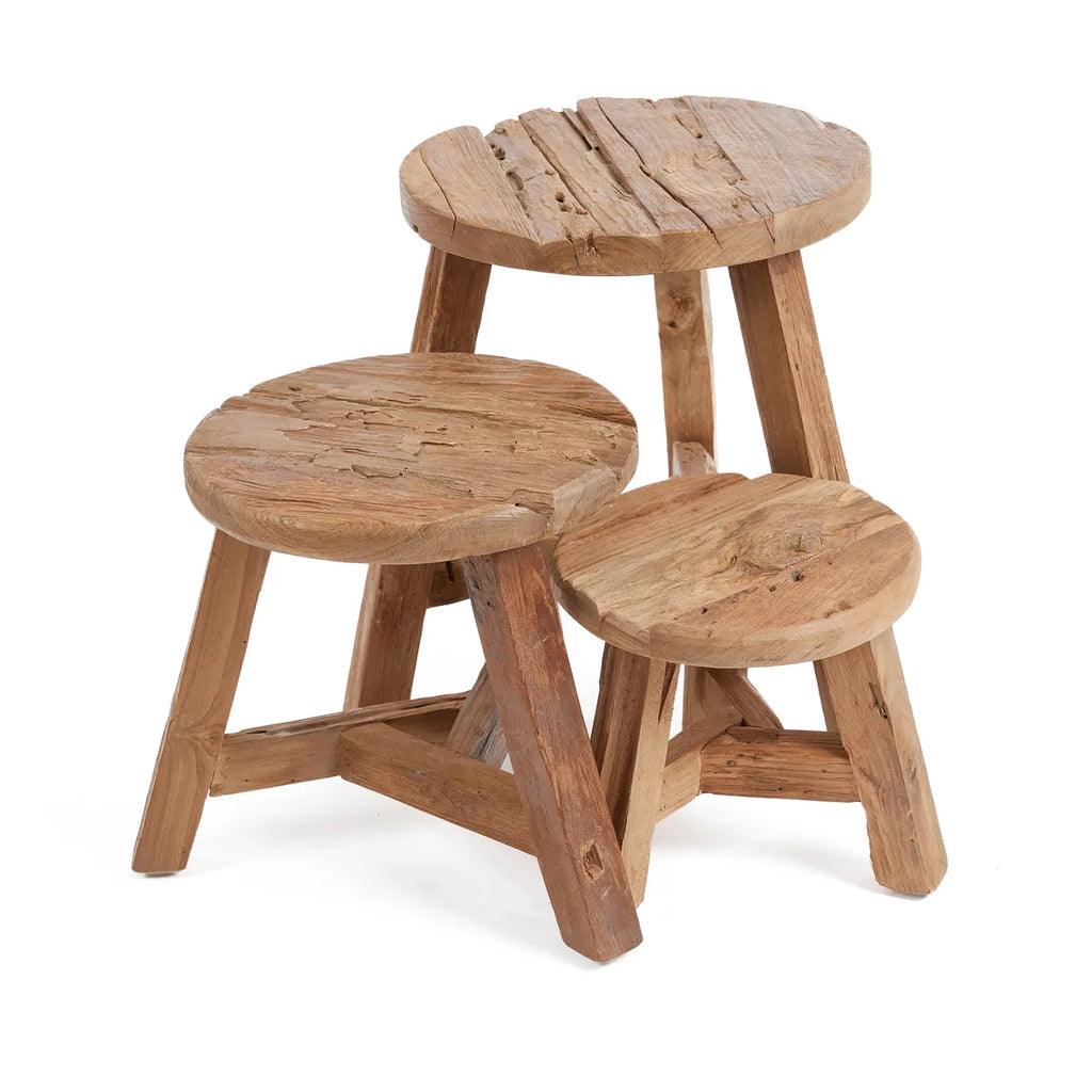 livinglovely.nl - The Yatai Stool - Natural - L - Kruk - Bazar Bizar - livinglovely.nl